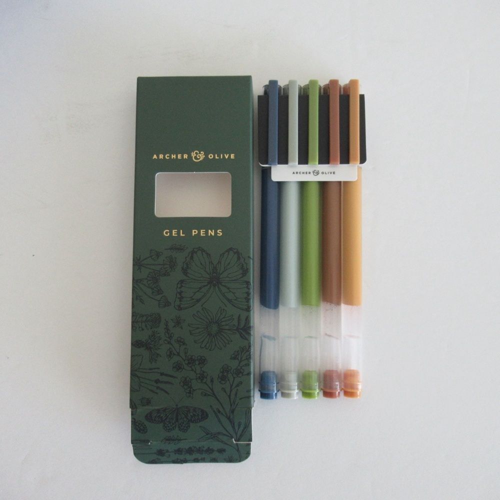 New Archer and Olive Butterfly in Frame Notebook & Set of 5 Gel Pens - Picture 8 of 13